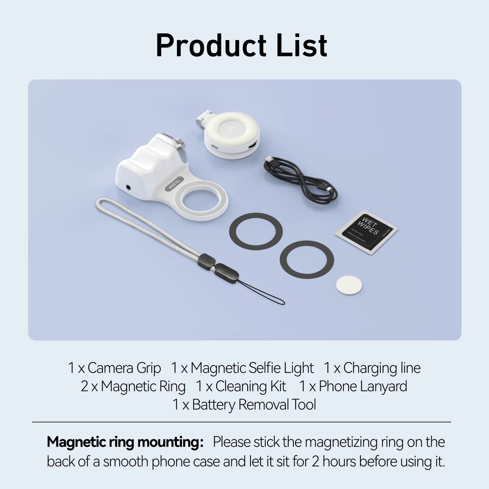 Poignée magnétique téléphone