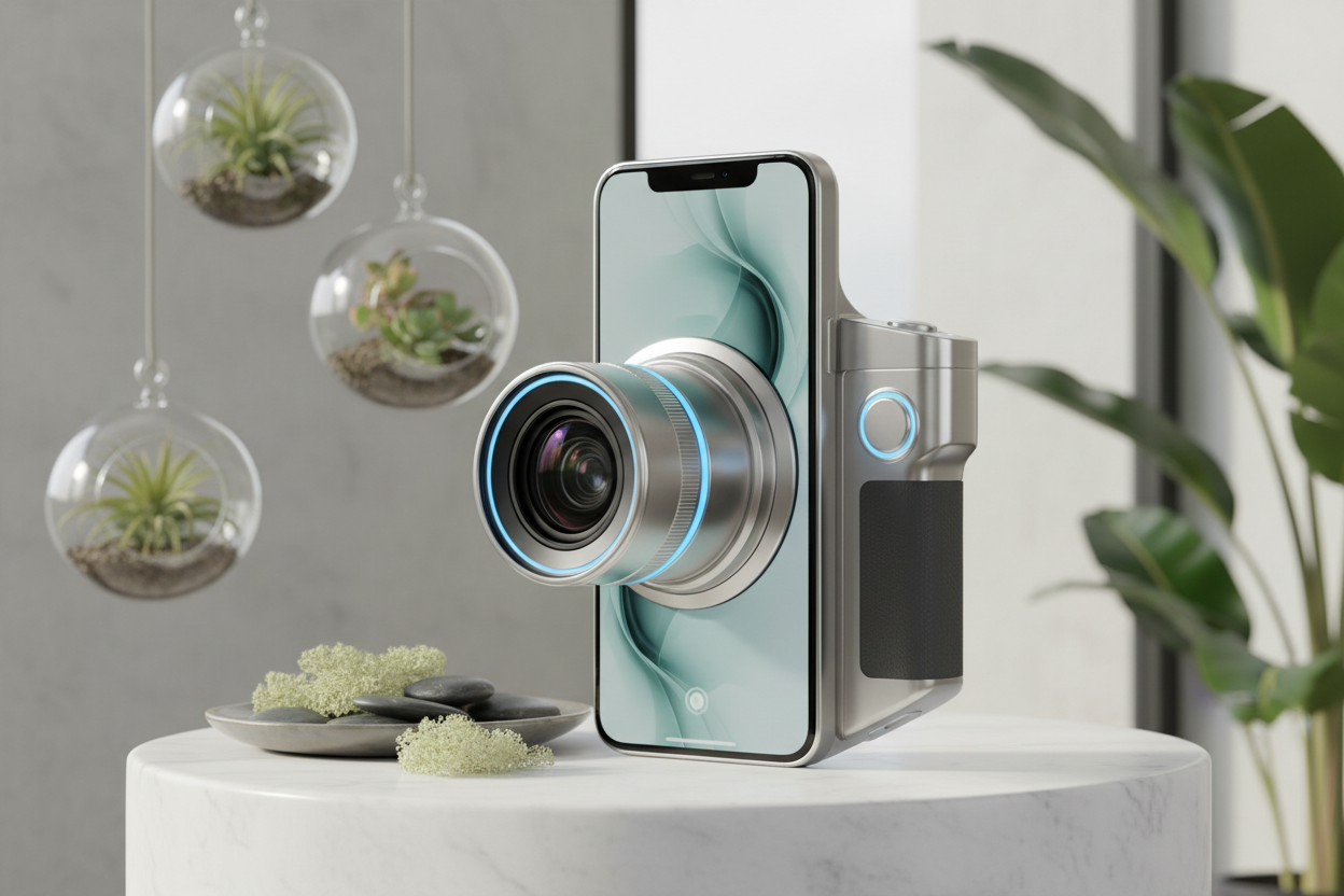 Accessoire photo futuriste pour téléphone